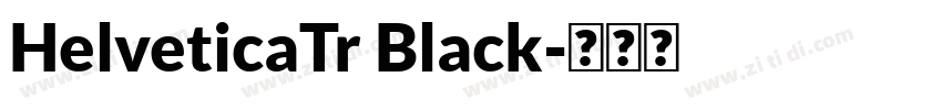 HelveticaTr Black字体转换